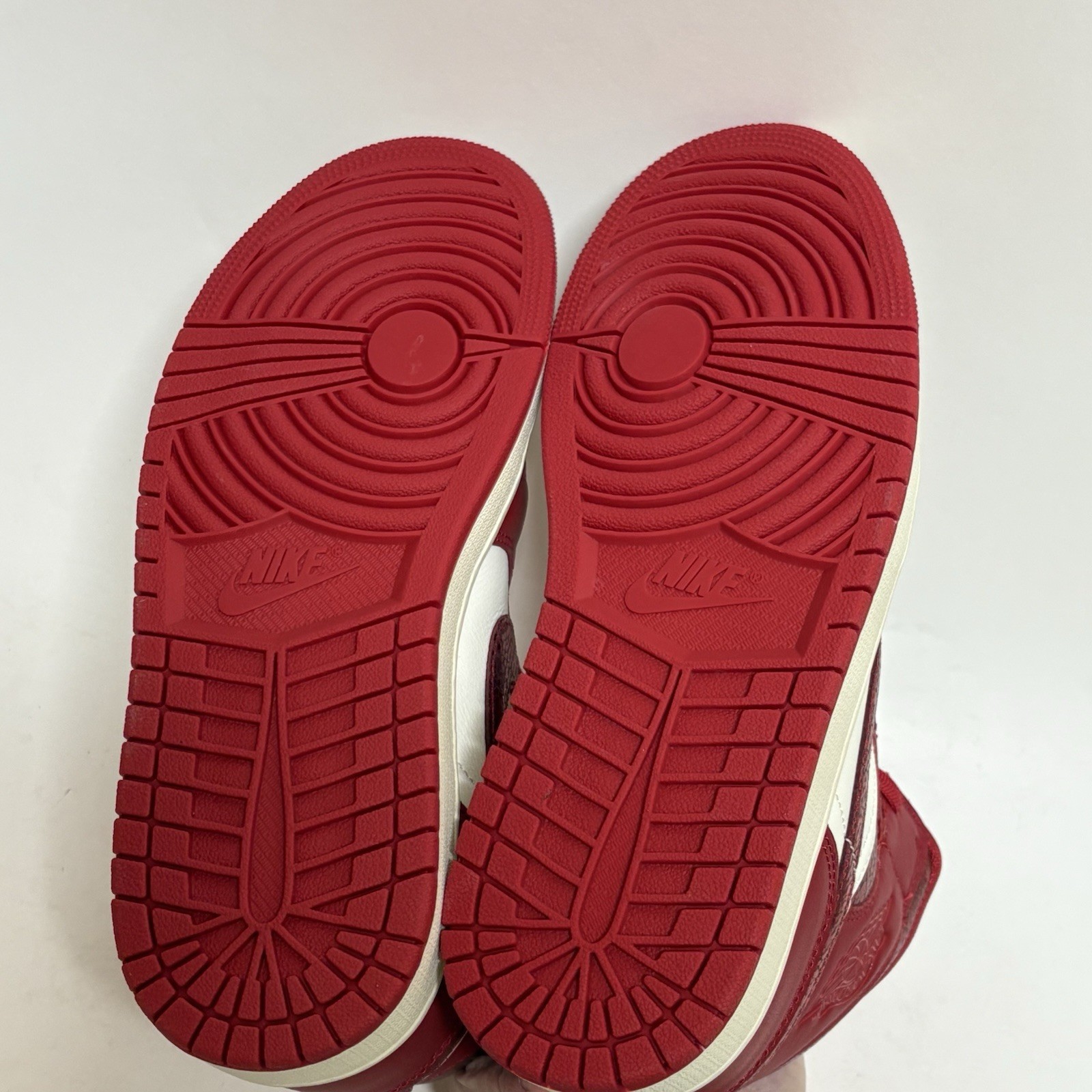 Nike Air Jordan 1 Mid SE Shoes / Sail Varsity Red / HJ9337 106 / Women's Size 8 thumbnail 8