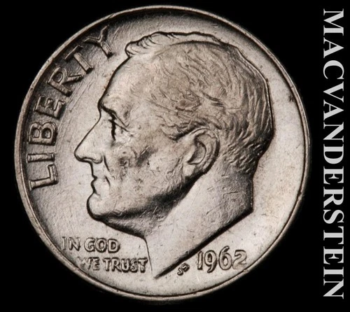 1962 Roosevelt Dime — photo from the most recent tracked eBay sale