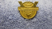 Vntg 1954 Harley-Davidson Motorcycle Original 50th, Anniv.Hat Jacket Pin Panhead