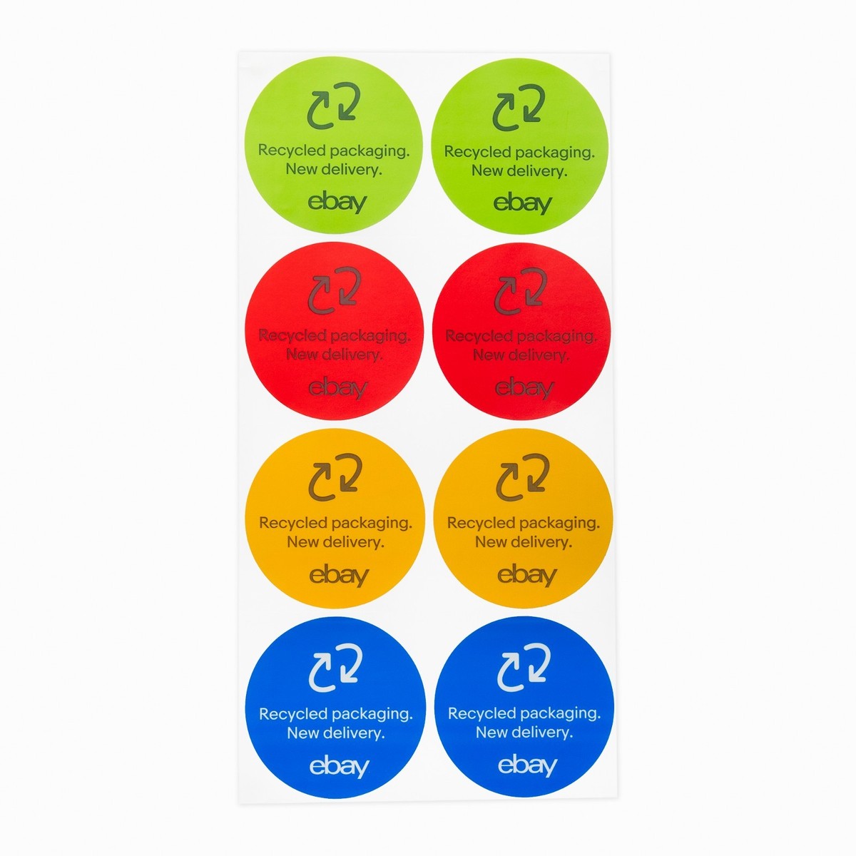 トレードイン ORR 3枚 3” eBay Recycle Sticker – Red, Blue, Green and Yellow | eBay