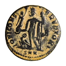 RARE Licinius I AE Nummus Jupiter With Victory Cyzicus 313 AD Authentic Ancient