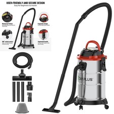 6000W 20L Wet and Dry Vacuum Cleaner Vac w/ Blowing Function for Garage Home Car