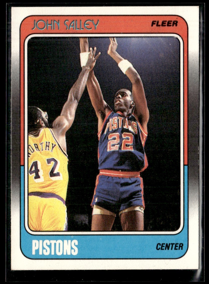 1988-89 Fleer John Salley Rookie NRMT/MT Set Break #44