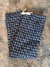 Vineyard Vines Mens Santa Whale Navy Holiday Print Lounge/Pajama Pants L Pockets
