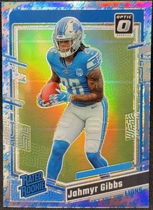 2023 Donruss Optic Rocket #236 Jahmyr Gibbs RR
