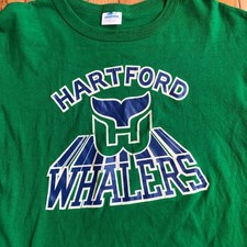 Hartford Whalers NHL Hockey Team short sleeve irish green color T Shirt VK11559