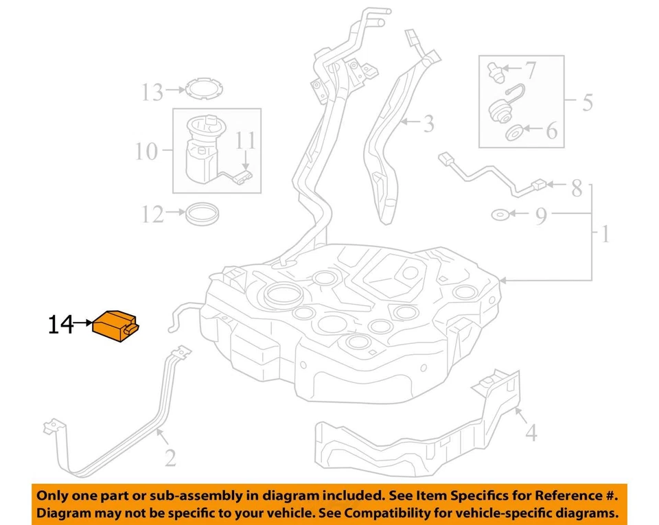 Chassis ECM Air And Control Fuel Pump Fits 18-22 GOLF GTI 29436159 - Image 4 of 4