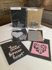 Valentine's Day Metal Die Cuts Lot Hearts Cupid Words  