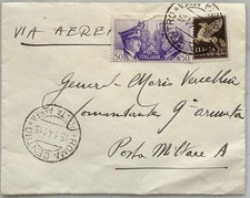 ITALIA 1941 LETTERA SENATO POSTA MILITARE AFFRANCATURA HITLER MUSSOLINI