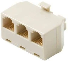 BT-47 Three Way Telephone Jack Adapter Black Point Products