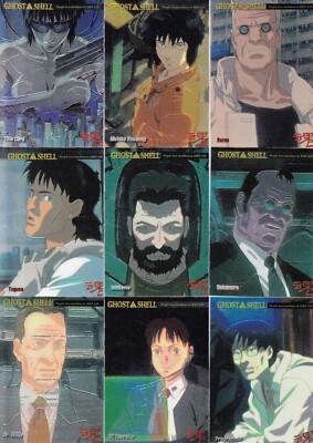 GHOST IN THE SHELL CHROMIUM 1997 JPP/AMADA PARTIAL BASE CARD SET