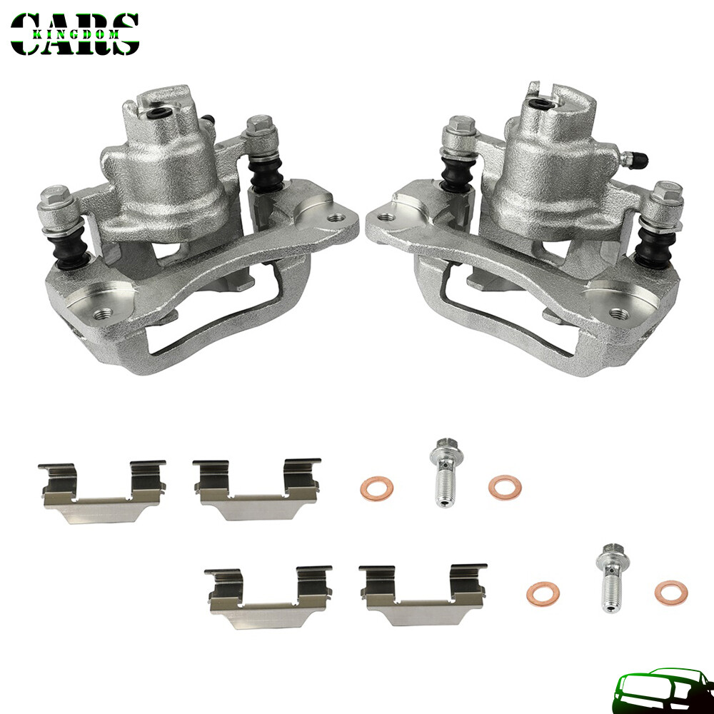 Rear Pair Brake Calipers w/ Bracket For Subaru Baja Impreza Legacy Outback