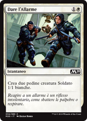 MTG 4x RAISE THE ALARM EXC - ALARM GEBEN - M20 - MAGIC