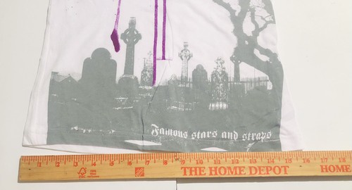FAMOUS STARS AND STRAPS Women’s T-Shirt Pink White Gray Travis Barker SZ Small - Picture 5 of 7