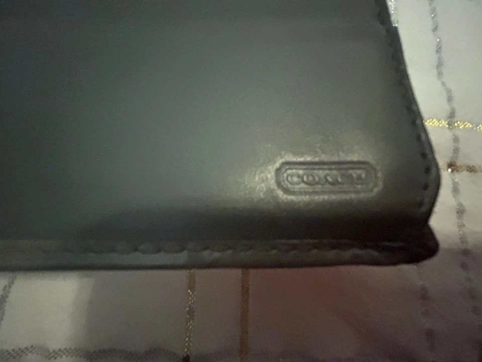 ТРЕНЕР 43609 серый/серебро замок подпись тонкий конверт клапан бумажник сумочки - Изображение 4 из 4