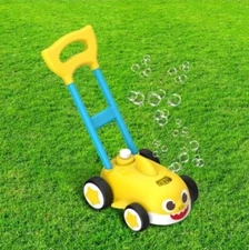 RARE PinkFong BABY SHARK Bubble Mower 🫧 Realistic Sounds PUSH Blower