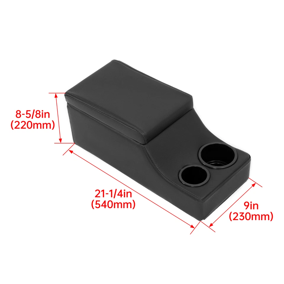 Black Steel Center Console For Ford Police Interceptor Sedan 2013-2019 - Image 4 of 4