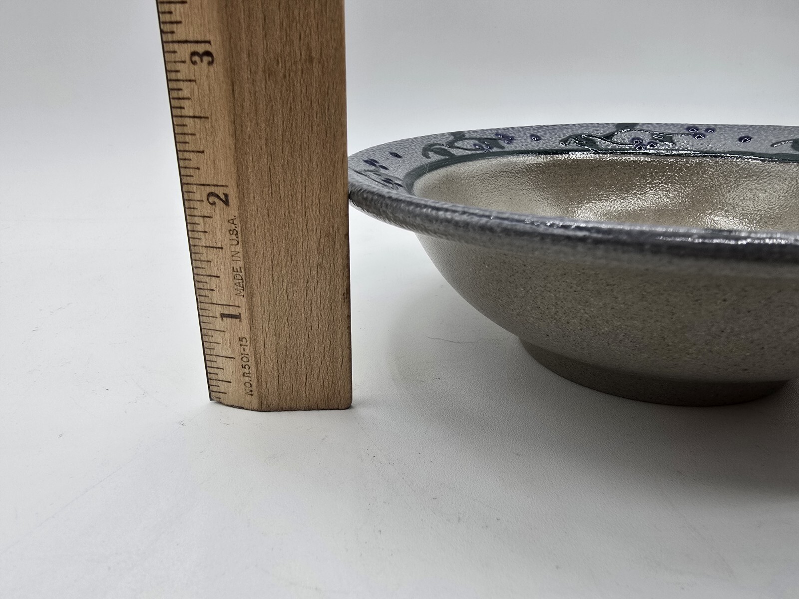 Rowe Pottery 1996 Salt Glaze Bowl 6 1/2” Berry