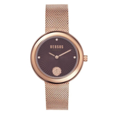 Versus by Versace Lea VSPEN0619 Damenuhr Edelstahl Rosegold Milanaise Armbanduhr