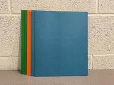 Roaring Springs 2 Pocket Blue, Green, And Orange Folders 50202 Pack Of 6