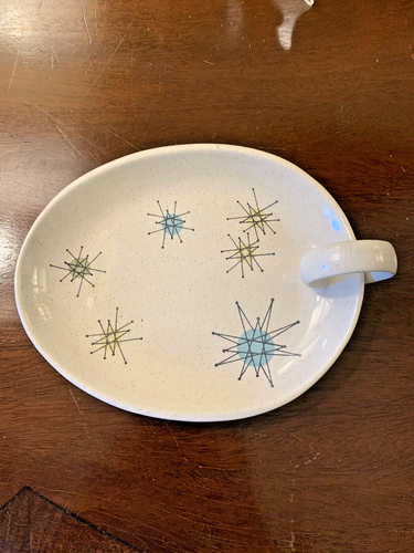 Franciscan Starburst Jelly/Jam Plate With Ring Handle - Picture 2 of 5