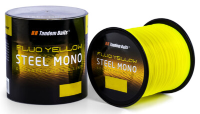  2-Pack Steel Mono Fluo Angelschnur für Angelrute 