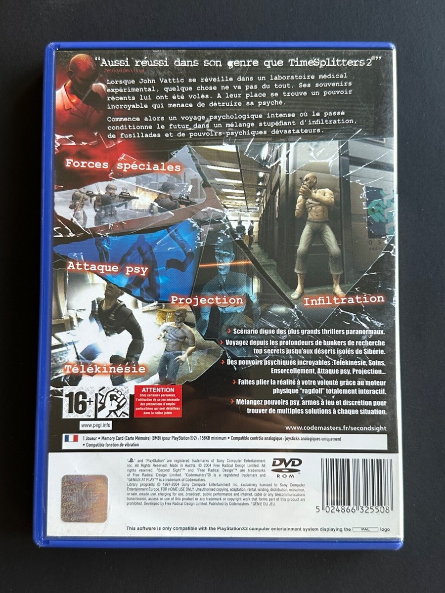 Sony Playstation PS2 - Second Sight - PAL
