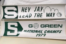 BUMPER STICKER SET 1979 NCAA Champions MSU Michigan State Spartans Basketball