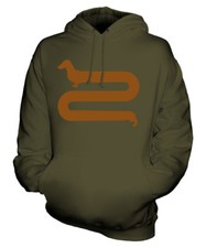 SAUSAGE DOG UNISEX HOODIE TOP GIFT FUNNY DOG
