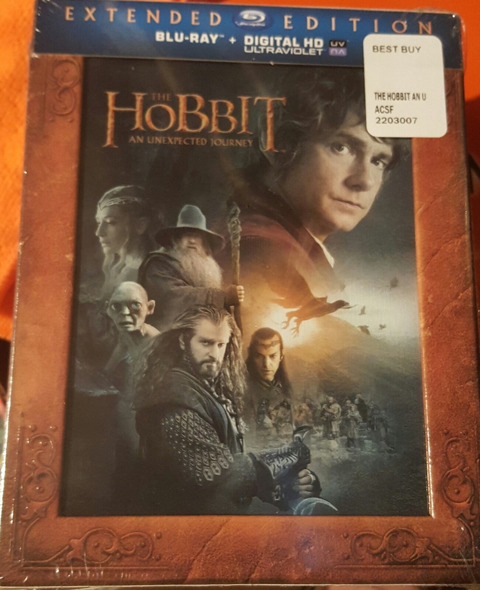 THE HOBBIT AN UNEXPECTED JOURNEY EXTENDED EDITION BLU-RAY DIGITAL HDUV