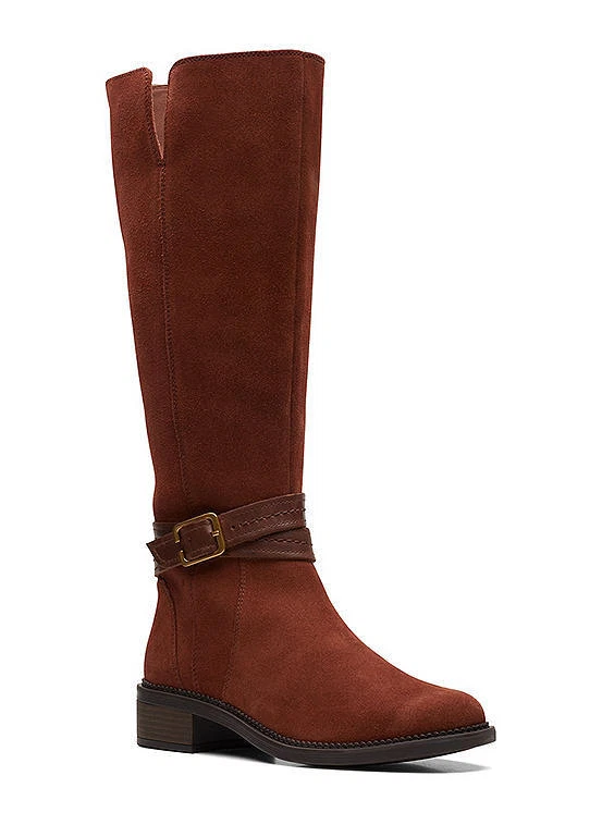 CLARKS Maye Shine Ladies Knee High Boot eBay