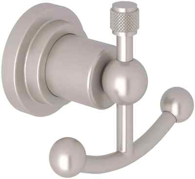 Rohl A1481IW Campo Double Robe Hook -Satin  Nickel