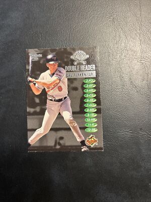 cqq Cal, Ripken, JR #14 skybox dugout access, double header, 1998 axcess