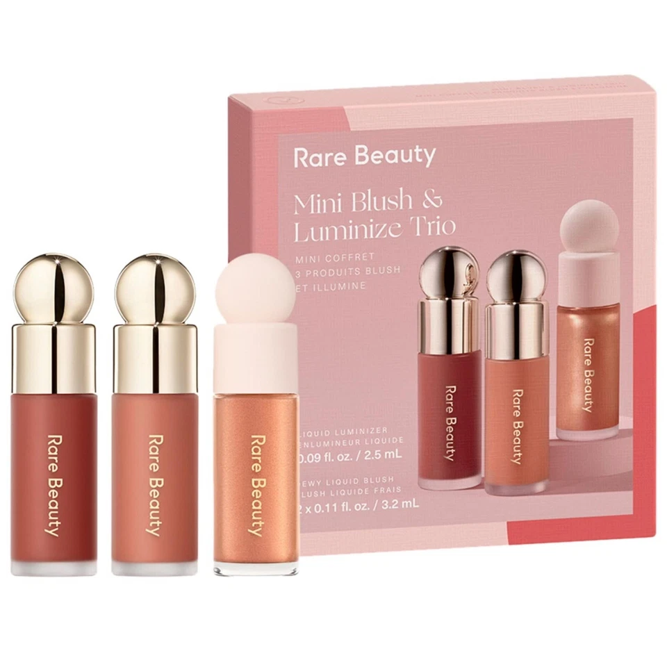 Rare Beauty by Selena Gomez Mini Blush & Luminize Trio 3pc Gift Set Limited Ed. - Image 3 of 4