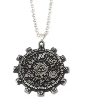 Collier Pendentif Zelda - Cordelette Noire Avec Symbole Triforce - Neuf Avec étiquette