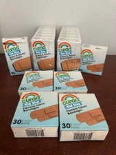 Curad Vintage 1990 kid size Flexible Fabric Bandages NOS Assorted Knee Elbow box