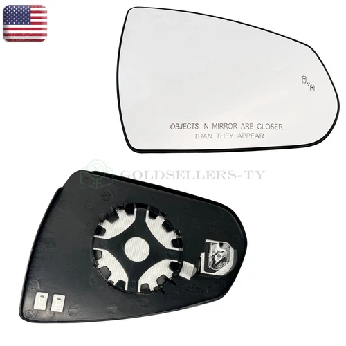 Passenger Side Mirror Glass Blind Spot No-Anti-glare Fit CADILLAC SRX 2010-2016