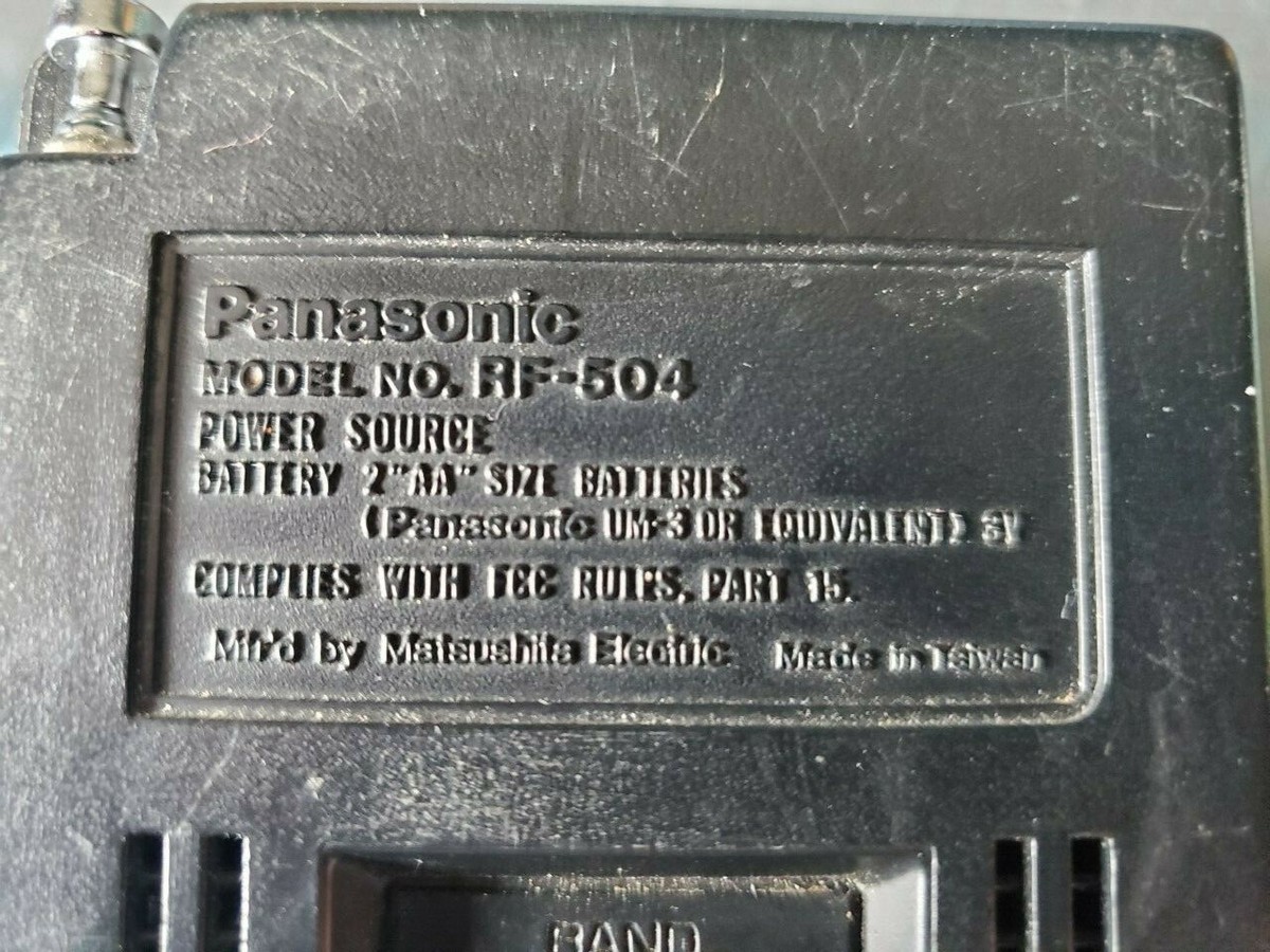 Vintage Panasonic RF-504 Portable Radio | eBay