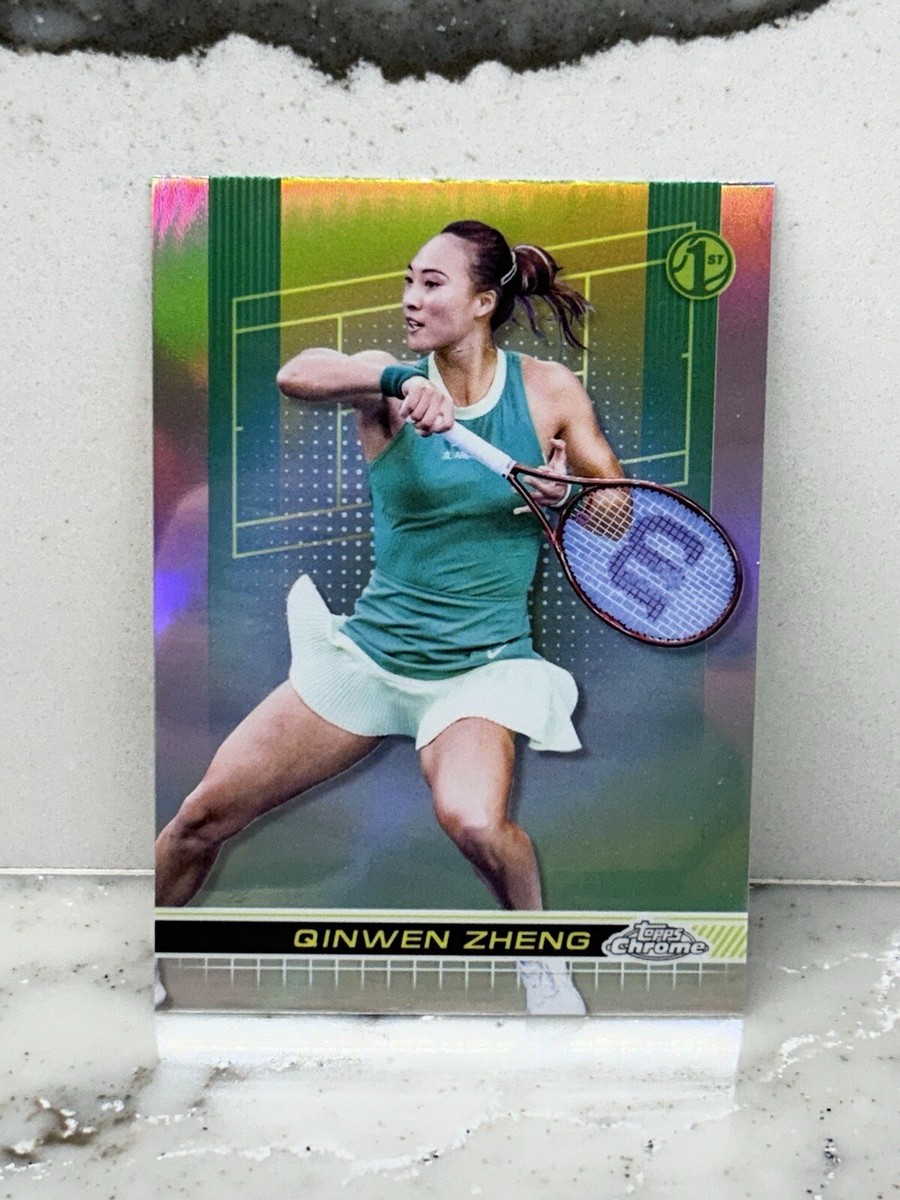 2024 Topps Chrome Tennis Qinwen Zheng 1st Refractor Olympic