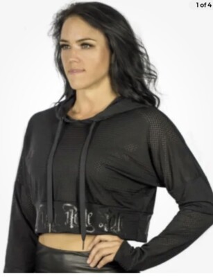 OFF THE POLE SCHWARZER MESH HOODIE POLE-DANCE GR. L / LARGE BRANDNEU