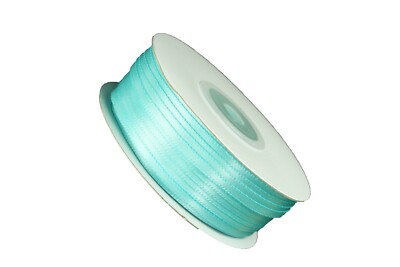 Thin DOUBLE FACE Silky SATIN Ribbon CHOOSE Size 1/8'' or 1/16'', Color & Length 