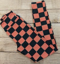 LuLaRoe One Size Leggings Flags Red White Blue 4th of July Americana USA OS