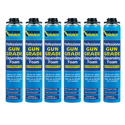 Everbuild 750ML Expanding Foam Polyurethane Professional Gun Grade Foam eBay