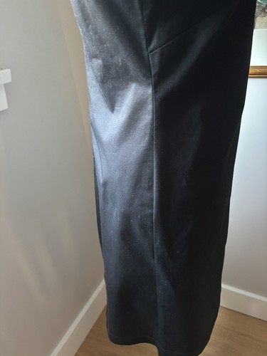 Christina Ferrari Fisico size M NWT Black slim fit dress gold details tie neck - Picture 5 of 12