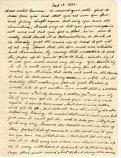 1936 Handwritten Letter Estate Claim Garth Martin Homestead Freeport NY? Family