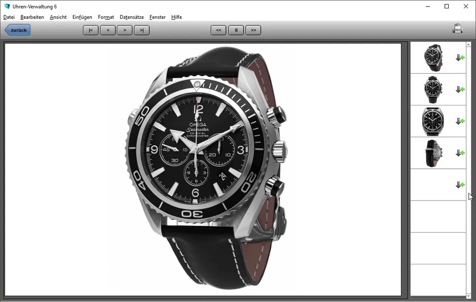 GS Uhren-Verwaltung 6 - Die Software zur Verwaltung Ihrer Uhren-Sammlung - Bild 3 von 4