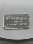Colonial Engelhard 1 Troy Oz 999 Fine Silver Vintage Bar RARE