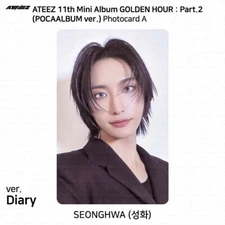 ATEEZ The 11th Mini Album Golden Hour Part.2 POCAALBUM ver Photocard QR