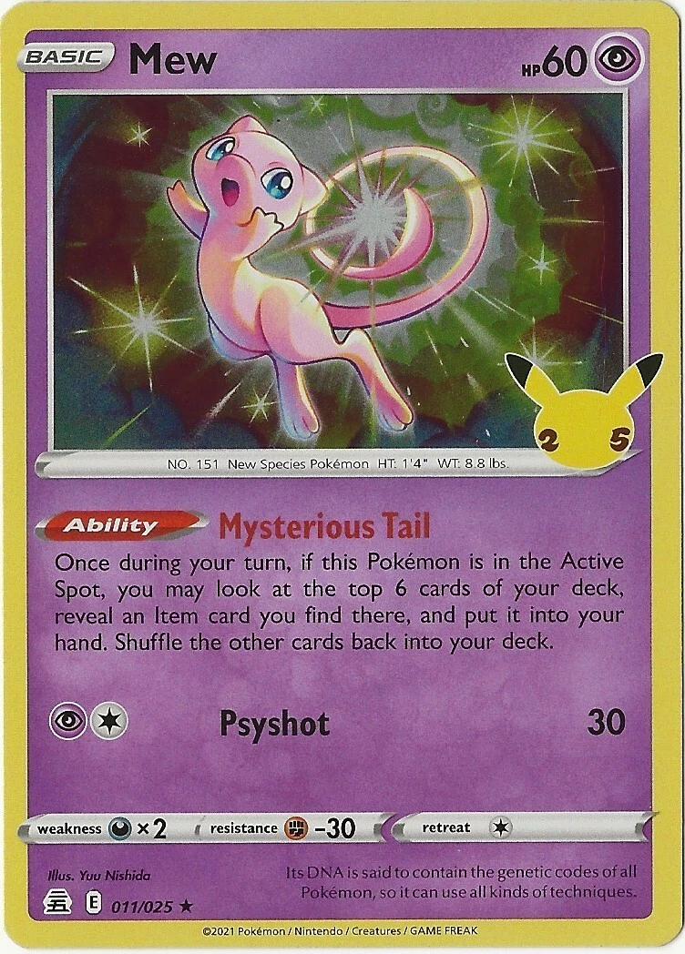 Mew Pokmon TCG Individual Cards for sale - eBay
