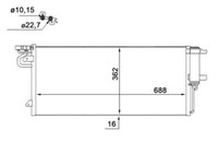 Mahle AC 103 000S Kondensator, Klimaanlage FüR Ford